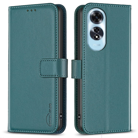 BINFEN COLOR BF17 For Oppo A60 4G Case Leather Wallet Cover Mobile Accessories