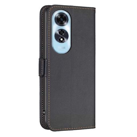 BINFEN COLOR BF31 For Oppo A60 4G Stand Case PU Leather Folio Phone Cover with Wallet