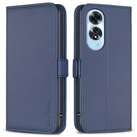 BINFEN COLOR BF31 For Oppo A60 4G Stand Case PU Leather Folio Phone Cover with Wallet