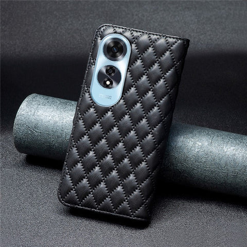 BINFEN COLOR BF Style-14 For Oppo A60 4G   Phone Case Wallet Anti-Scratch Phone Leather Cover