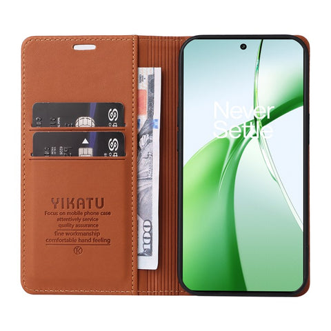 YIKATU YK-001 For OnePlus Nord CE4 5G Case Strong Magnetic Closure PU Leather Wallet Cover