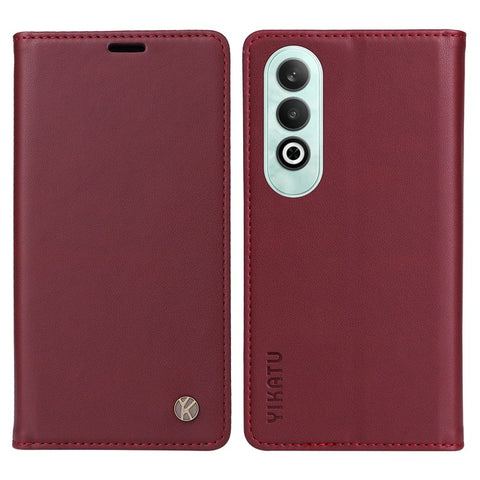 YIKATU YK-001 For OnePlus Nord CE4 5G Case Strong Magnetic Closure PU Leather Wallet Cover