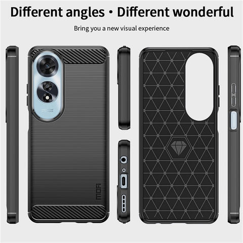 MOFI JK TPU Series-1 For Oppo A60 4G Case Brushed TPU Anti-Fall Phone Protective Cover