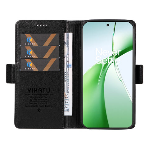 YIKATU YK-007 For OnePlus Nord CE4 5G Case PU Leather Litchi Texture Stand Magnetic Phone Cover