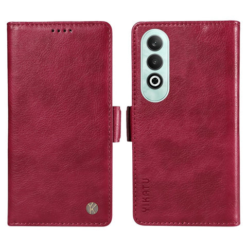 YIKATU YK-007 For OnePlus Nord CE4 5G Case PU Leather Litchi Texture Stand Magnetic Phone Cover