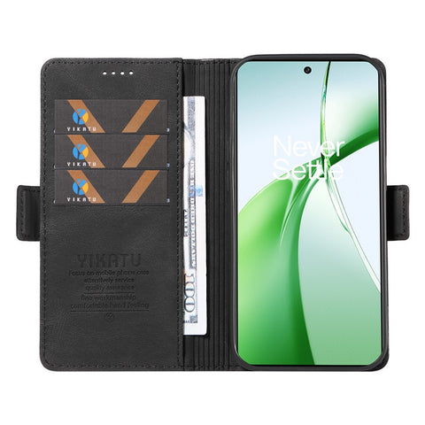YIKATU YK-005 For OnePlus Nord CE4 5G Case Leather Folio Flip Stand Protective Phone Cover