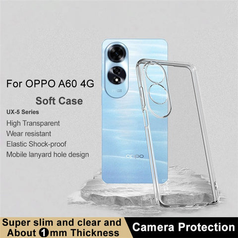 IMAK UX-5 Series for Oppo A60 4G Case Clear Slim TPU Mobile Phone Cover Wholesale