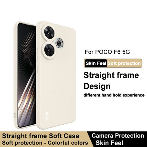 IMAK UC-4 Series for Xiaomi Redmi Turbo 3 5G / Poco F6 5G Case Straight Edge TPU Phone Cover