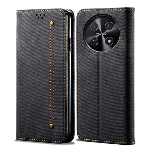 For Huawei nova 2i / Enjoy 70 Pro Leather Case Wallet Phone Cover Jeans Cloth Texture
