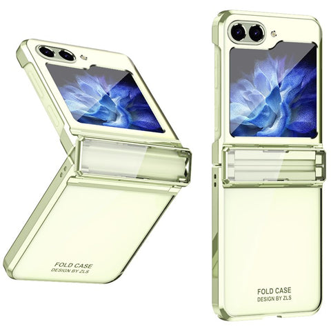For Samsung Galaxy Z Flip7 FE 5G / Z Flip6 5G / Z Flip5 5G Case Electroplating Hard PC Folding Phone Cover