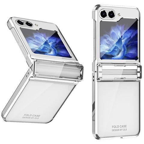 For Samsung Galaxy Z Flip7 FE 5G / Z Flip6 5G / Z Flip5 5G Case Electroplating Hard PC Folding Phone Cover