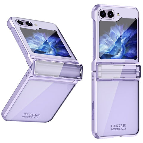 For Samsung Galaxy Z Flip7 FE 5G / Z Flip6 5G / Z Flip5 5G Case Electroplating Hard PC Folding Phone Cover