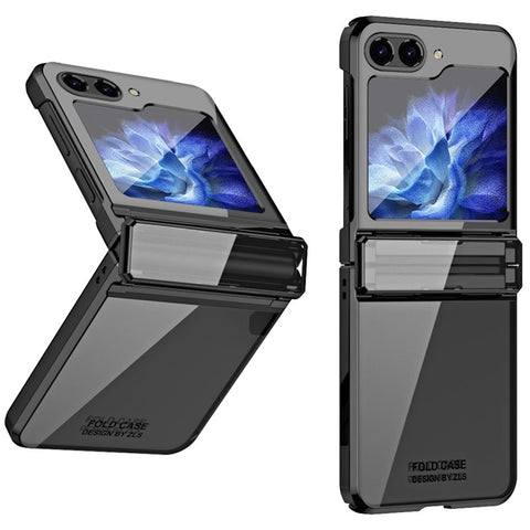 For Samsung Galaxy Z Flip7 FE 5G / Z Flip6 5G / Z Flip5 5G Case Electroplating Hard PC Folding Phone Cover