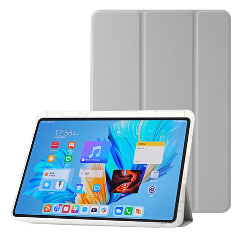 For Huawei MatePad 11.5 S (2025) / MatePad 11.5 S (2024) Case Tri-fold Stand PU Leather+TPU+Clear Acrylic Tablet Cover
