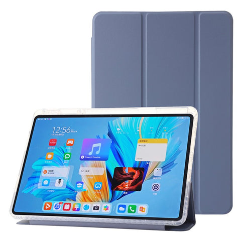 For Huawei MatePad 11.5 S (2025) / MatePad 11.5 S (2024) Case Tri-fold Stand PU Leather+TPU+Clear Acrylic Tablet Cover