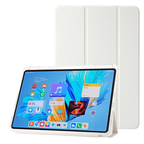 For Huawei MatePad 11.5 S (2025) / MatePad 11.5 S (2024) Case Tri-fold Stand PU Leather+TPU+Clear Acrylic Tablet Cover