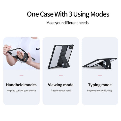 XUNDD For Xiaomi Redmi Pad Pro / Redmi Pad Pro 5G / Poco Pad Case TPU + PC Tablet Cover with Leather Kickstand