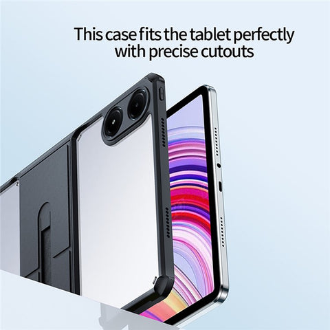 XUNDD For Xiaomi Redmi Pad Pro / Redmi Pad Pro 5G / Poco Pad Case TPU + PC Tablet Cover with Leather Kickstand