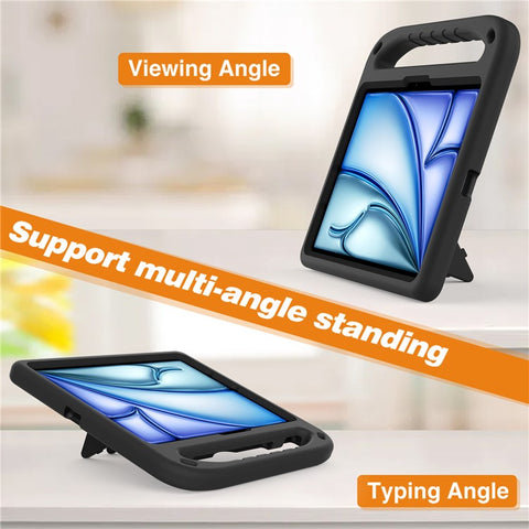 For iPad Air 11 (2026) / (2025) / (2024) / Pro 11 (2025) / 11 (2024) Case Hand Grip Kickstand Tablet EVA Cover