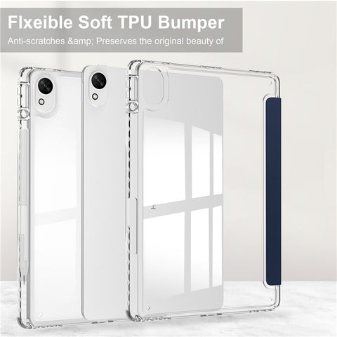 For Huawei MatePad 11.5 S (2025) / MatePad 11.5 S (2024) Case Clear Acrylic Leather Tablet Cover Support Auto Sleep / Wake