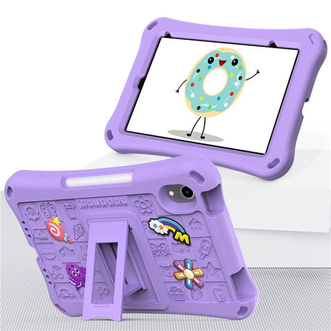 For iPad mini (2024) / mini (2021) Case EVA Tablet Kickstand Cover with Shoulder Strap