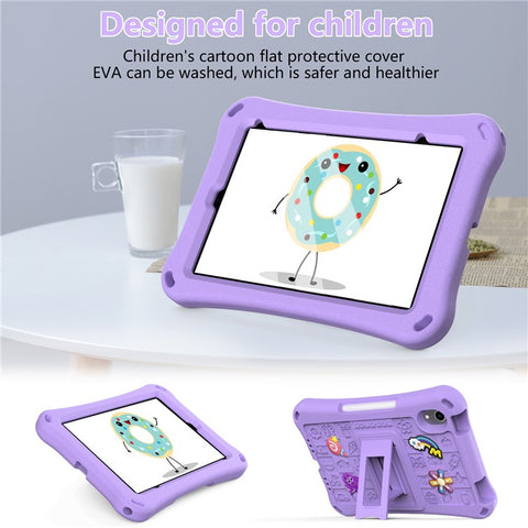 For iPad mini (2024) / mini (2021) Case EVA Tablet Kickstand Cover with Shoulder Strap