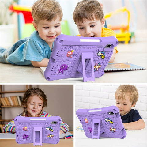 For iPad mini (2024) / mini (2021) Case EVA Tablet Kickstand Cover with Shoulder Strap