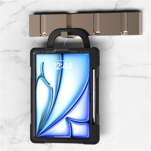 For iPad Air 13 (2026) / (2025) / (2024) / Pro 12.9 (2022) / (2021) / (2020) / (2018) Case TPU+PC+Silicone Tablet Cover Kickstand