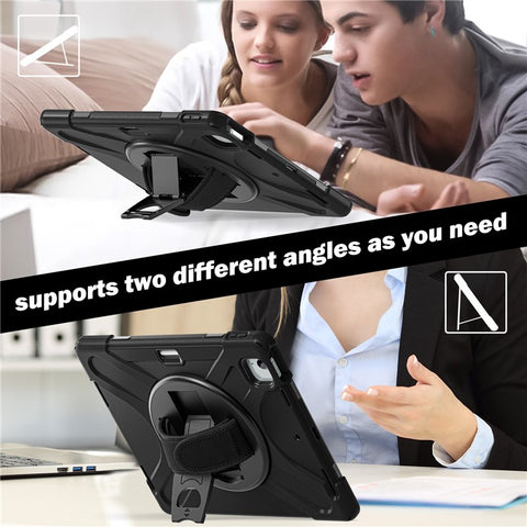 For iPad Air 13 (2026) / (2025) / (2024) / Pro 12.9 (2022) / (2021) / (2020) / (2018) Case PC+Silicone Tablet Cover Adsorption Pen Slot