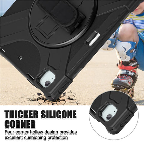 For iPad Air 13 (2026) / (2025) / (2024) / Pro 12.9 (2022) / (2021) / (2020) / (2018) Case PC+Silicone Tablet Cover Adsorption Pen Slot