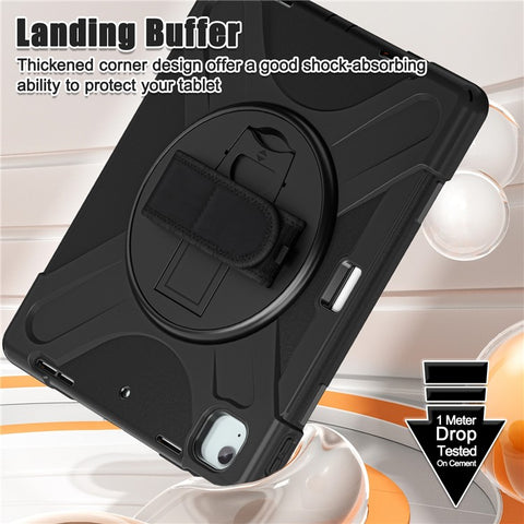 For iPad Air 13 (2026) / (2025) / (2024) / Pro 12.9 (2022) / (2021) / (2020) / (2018) Case PC+Silicone Tablet Cover Adsorption Pen Slot