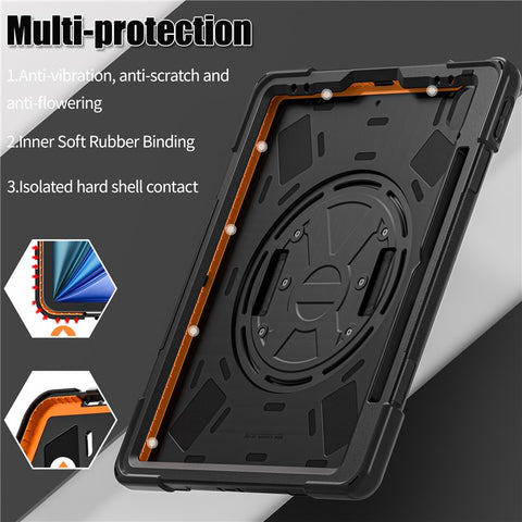 For iPad Air 13 (2026) / (2025) / (2024) / Pro 12.9 (2022) / (2021) / (2020) / (2018) Case PC+Silicone Tablet Cover Adsorption Pen Slot