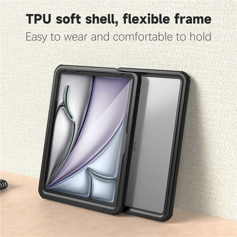 FS For iPad Air 11 (2026) / (2025) / (2024)  PC+PET+TPU Tablet Case IP68 Waterproof Cover