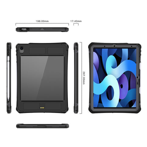 SHELLBOX For iPad Air 11 (2026) / (2025) / (2024) Case IP68 Waterproof Dustproof Shockproof Built-In Screen Protector