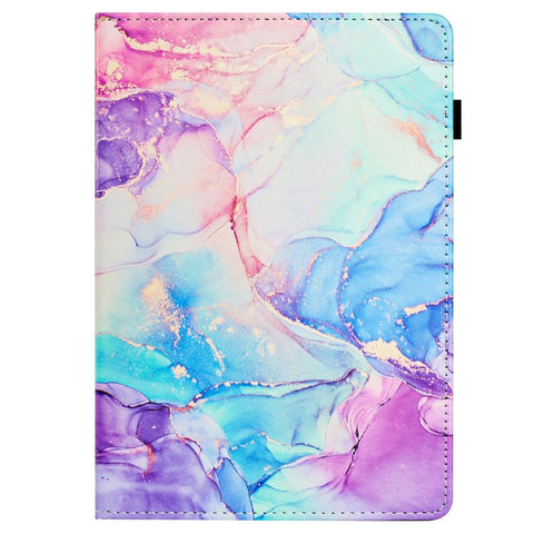 For Samsung Galaxy Tab A 10.1 (2016) T580 Case Business Folio Stand Marble Leather Tablet Cover