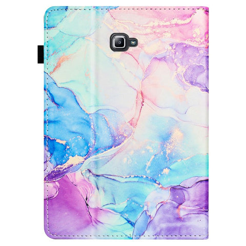 For Samsung Galaxy Tab A 10.1 (2016) T580 Case Business Folio Stand Marble Leather Tablet Cover