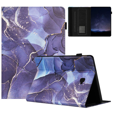 For Samsung Galaxy Tab A 10.1 (2016) T580 Case Business Folio Stand Marble Leather Tablet Cover