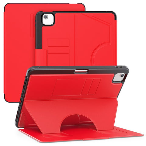 For iPad Air 13 (2026) / (2025) / (2024) Case with Card Slots PC+TPU+PU U-Shape Stand Tablet Cover
