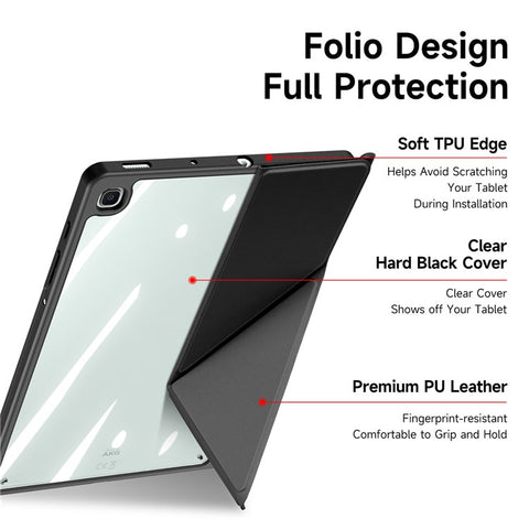 DUX DUCIS Magi Series for Samsung Galaxy Tab S6 Lite (2024) / (2022) / (2020) Case Origami Stand Leather Tablet Cover