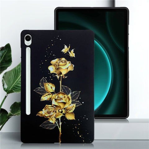For Samsung Galaxy Tab S10 Lite / S10 FE / S9 FE / S9 TPU Case Pattern Printing Slim Tablet Protective Cover