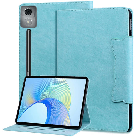 For Lenovo Xiaoxin Pad Pro 12.7 inch Case Cat Buckle Closure Leather Protective Stand Cover