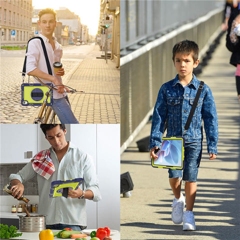 For Huawei MatePad 11.5 S (2024) Case Silicone+PC Kickstand Tablet Cover with Shoulder Strap