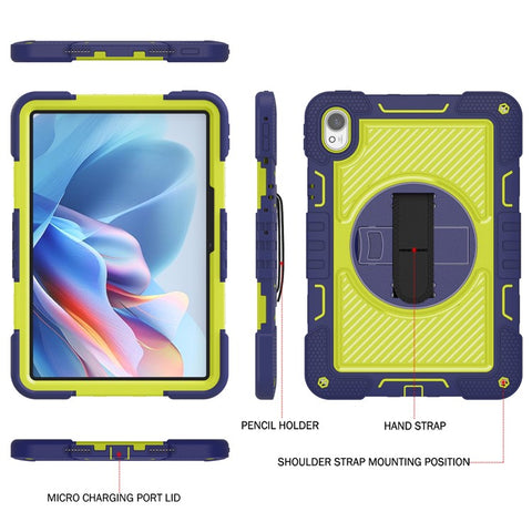 For Huawei MatePad 11.5 S (2024) Case Silicone+PC Kickstand Tablet Cover with Shoulder Strap