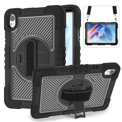 For Huawei MatePad 11.5 S (2024) Case Silicone+PC Kickstand Tablet Cover with Shoulder Strap