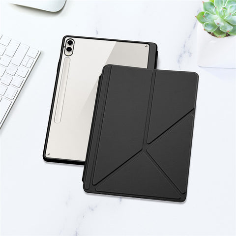 DUX DUCIS Magi Series for Samsung Galaxy Tab S9+ / S9 FE+ Leather Case Origami Stand Auto Wake / Sleep Cover