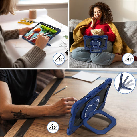 For iPad Air 13 (2026) / (2025) / (2024) Kickstand Case Silicone+PC Tablet Cover