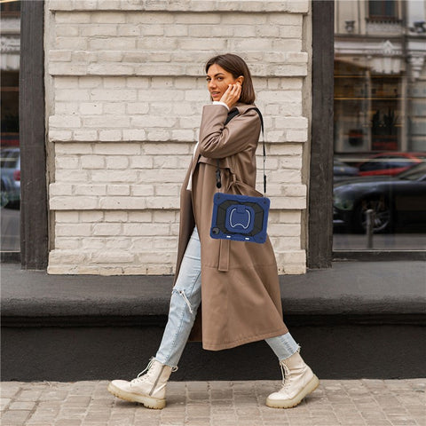 For iPad Air 13 (2026) / (2025) / (2024) Kickstand Case Silicone+PC Tablet Cover