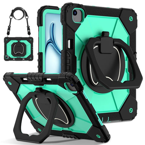 For iPad Air 13 (2026) / (2025) / (2024) Kickstand Case Silicone+PC Tablet Cover