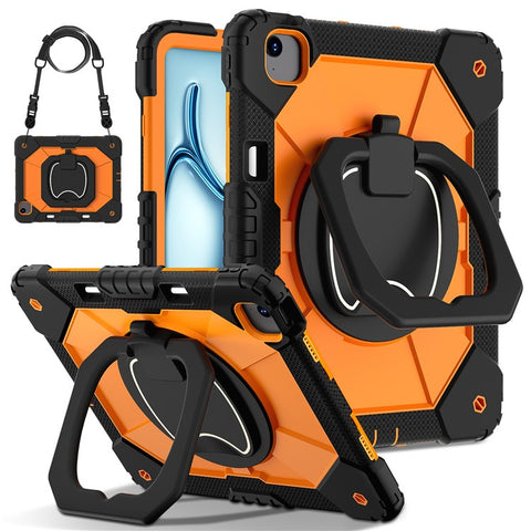 For iPad Air 13 (2026) / (2025) / (2024) Kickstand Case Silicone+PC Tablet Cover