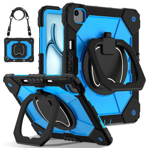 For iPad Air 13 (2026) / (2025) / (2024) Kickstand Case Silicone+PC Tablet Cover